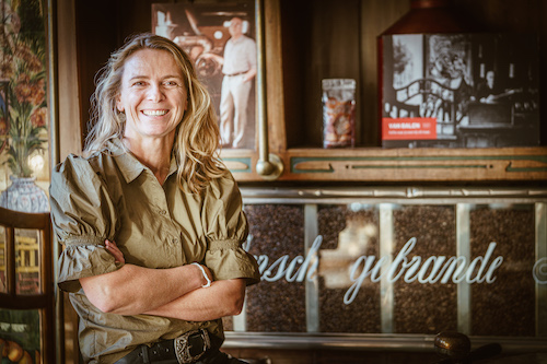 Mariska van Balen in Brasserie De Stadstuin tijdens Re_brand