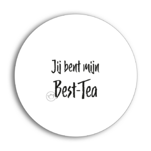 Onderzetter wit - Jij bent mijn best-tea