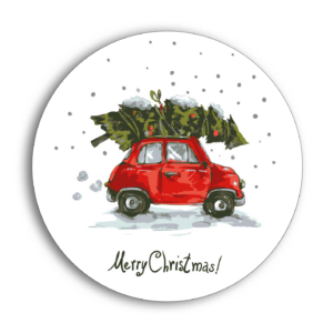 Onderzetter kerst / christmas auto